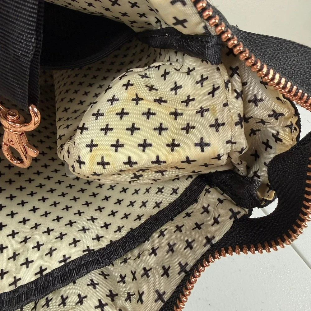 Petunia Pickle Bottom Pivot Pack Diaper Bag Sand/Black Large Backpack Rose Gold